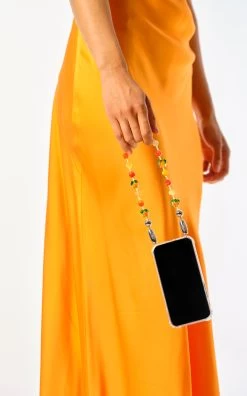 Persimmon Wristlet Phone Case/Cord Set -Lady Fashion Store ossa multi persimmon wristlet 2