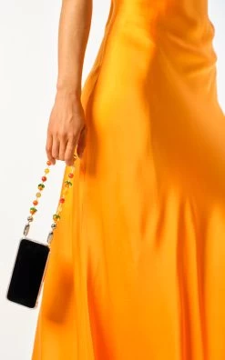 Persimmon Wristlet Phone Case/Cord Set -Lady Fashion Store ossa multi persimmon wristlet 3