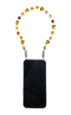 Persimmon Wristlet Phone Case/Cord Set -Lady Fashion Store ossa multi persimmon wristlet 4