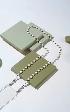 Crossbody Pearl Phone Case/Cord Set 10 Crossbody Pearl Phone Case/Cord Set -Lady Fashion Store ossa neutral crossbody pearl 2