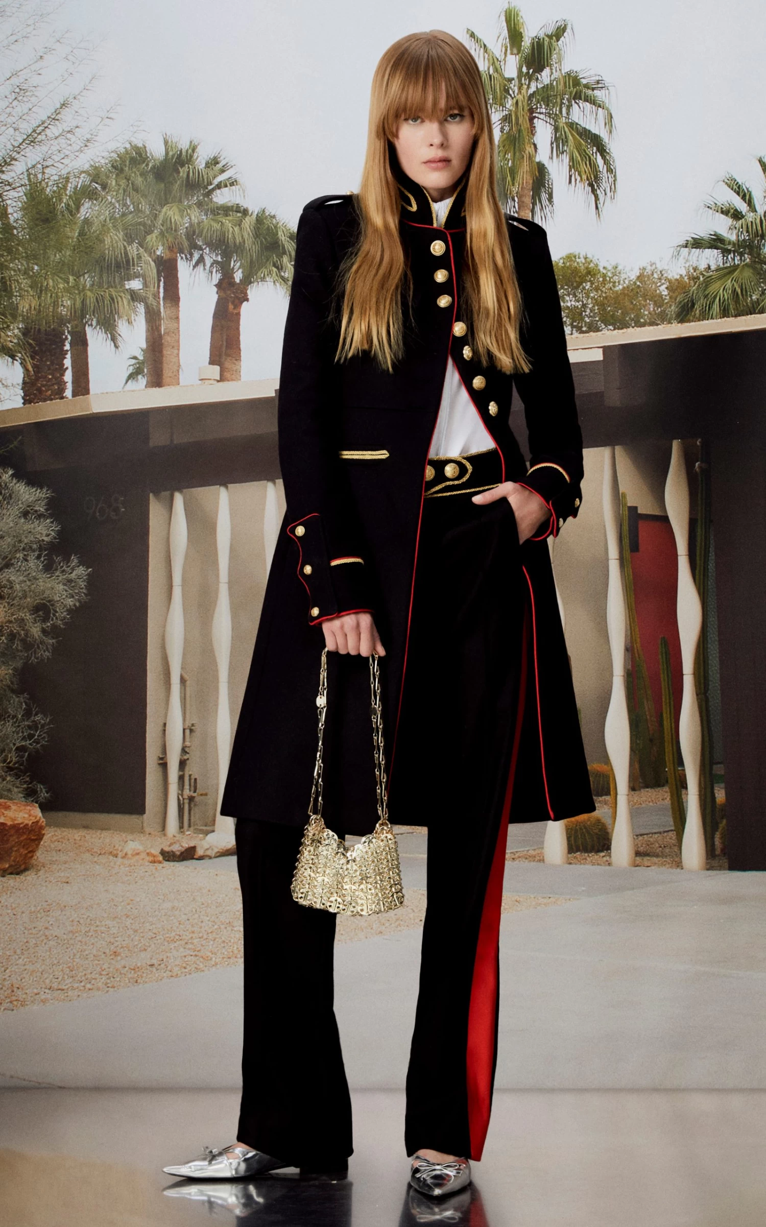 Paco Rabanne Fitted Wool-Blend Coat 6 Paco Rabanne Fitted Wool-Blend Coat - Image 4