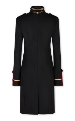 Paco Rabanne Fitted Wool-Blend Coat 12 Paco Rabanne Fitted Wool-Blend Coat -Lady Fashion Store paco rabanne black fitted wool blend coat 4