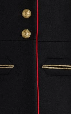 Paco Rabanne Fitted Wool-Blend Coat 13 Paco Rabanne Fitted Wool-Blend Coat -Lady Fashion Store paco rabanne black fitted wool blend coat 5