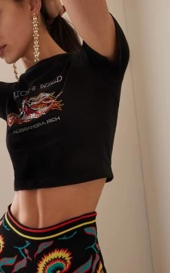 Paco Rabanne Brass Multi-Drop Earrings