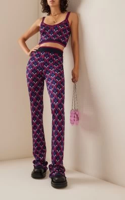 Lady Fashion Store -Lady Fashion Store paco rabanne multi printed cropped top 1