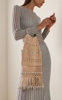 Paco Rabanne Crochet Cotton Tote