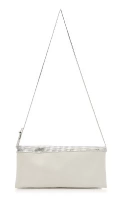 Paco Rabanne Exclusive Mesh Leather Clutch -Lady Fashion Store paco rabanne silver exclusive mesh clutch 3