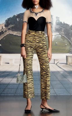 Paco Rabanne Glass Crystal-Embellished Pendant Choker -Lady Fashion Store paco rabanne silver glass crystal embellished pendant choker 2