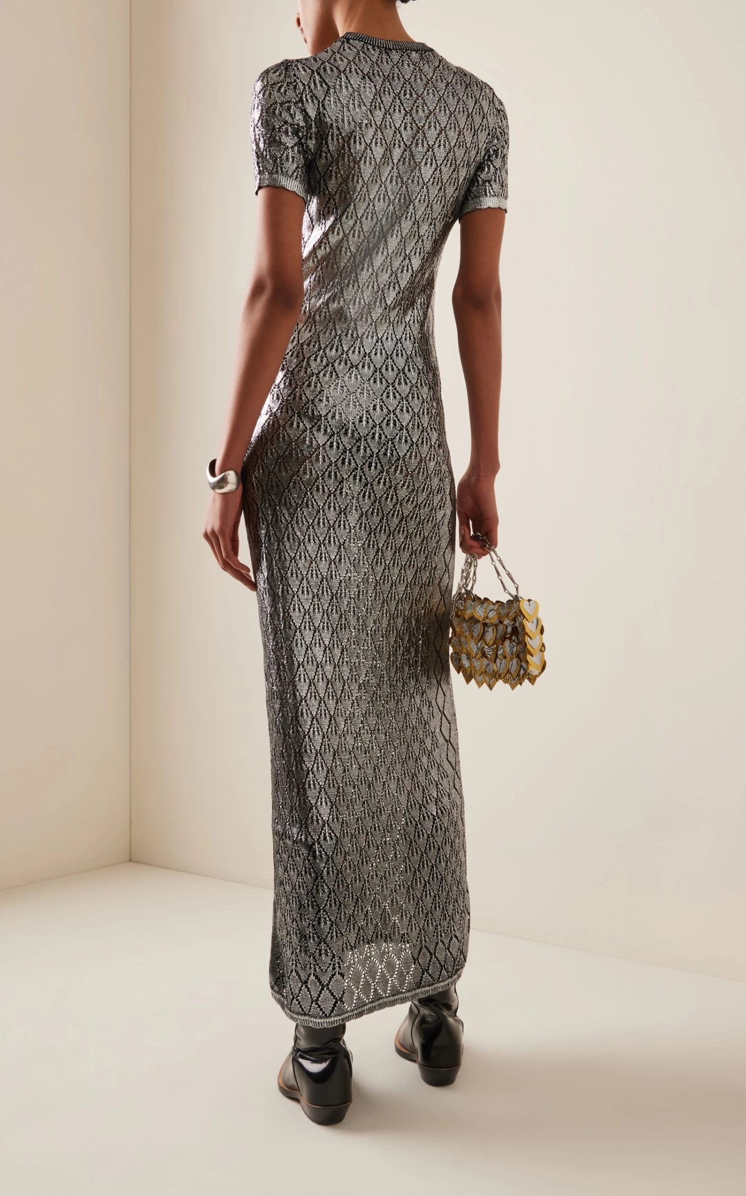 Paco Rabanne Metallic Maxi Dress 5 Paco Rabanne Metallic Maxi Dress - Image 3