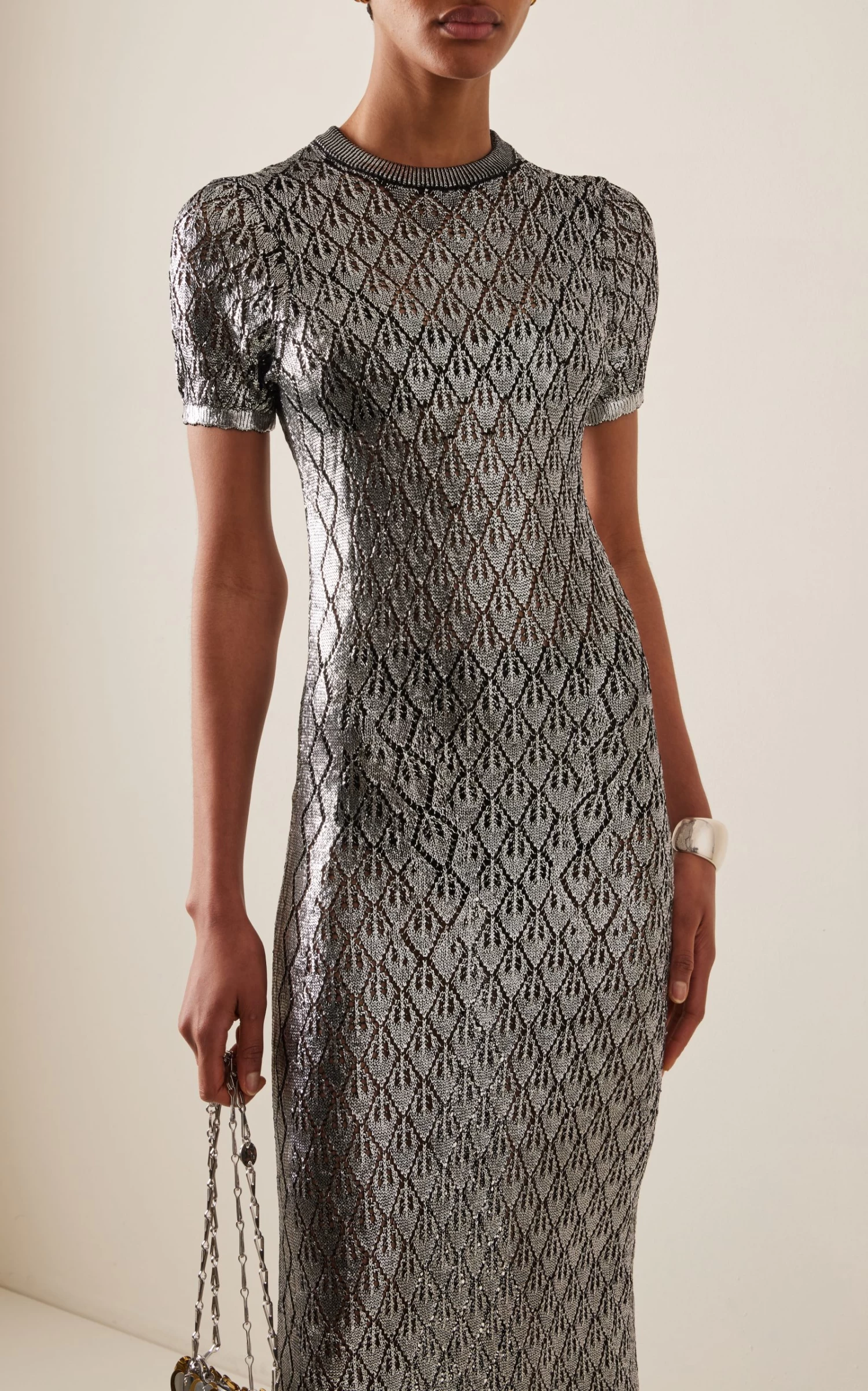 Paco Rabanne Metallic Maxi Dress 3 Paco Rabanne Metallic Maxi Dress