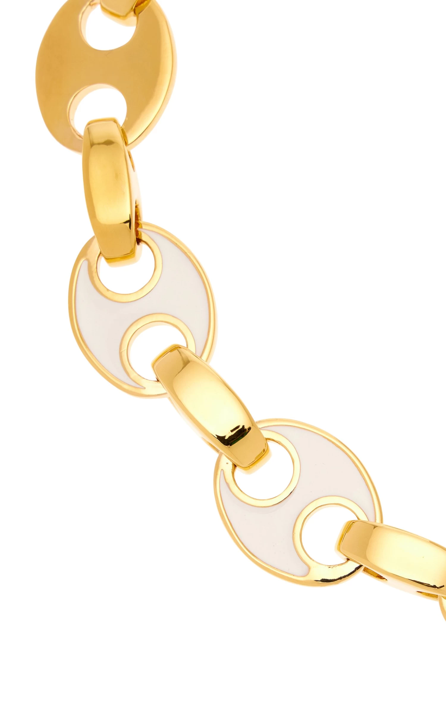 Paco Rabanne Enameled Eight Gold-Tone Necklace 5 Paco Rabanne Enameled Eight Gold-Tone Necklace - Image 3