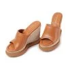 Paloma Barcelo Sahara Leather Sandals -Lady Fashion Store paloma barcelo brown sahara leather sandals
