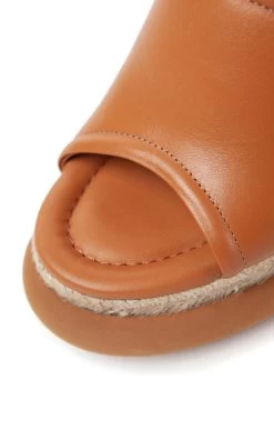 Paloma Barcelo Sahara Leather Sandals -Lady Fashion Store paloma barcelo brown sahara leather sandals 2