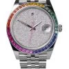 Reflekt Covert Rainbow DateJust Watch -Lady Fashion Store private label london multi reflekt covert rainbow datejust watch