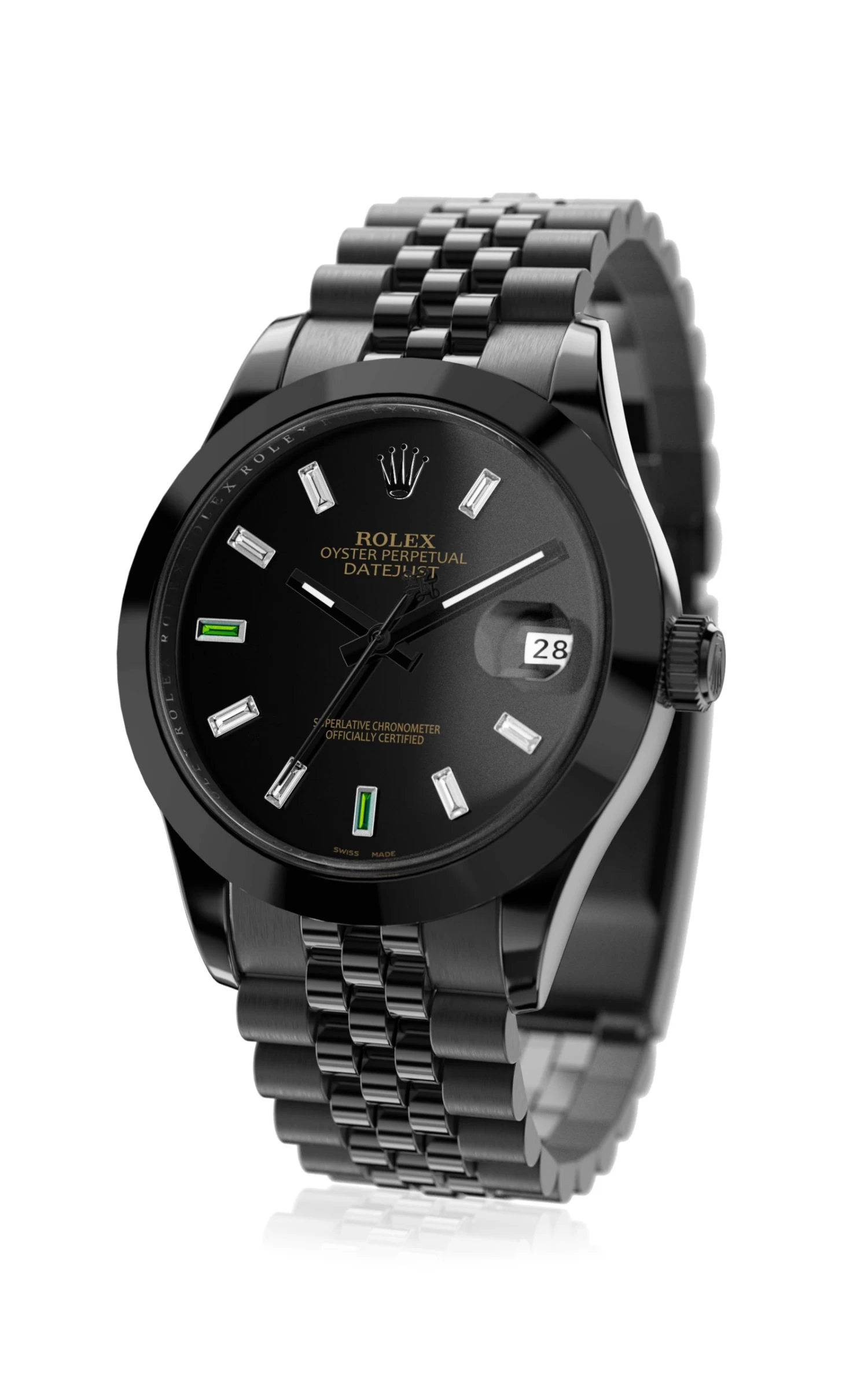 Black DLC Green Emerald Watch 3 Black DLC Green Emerald Watch