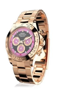 Rose Gold Pink Daytona Sport Watch