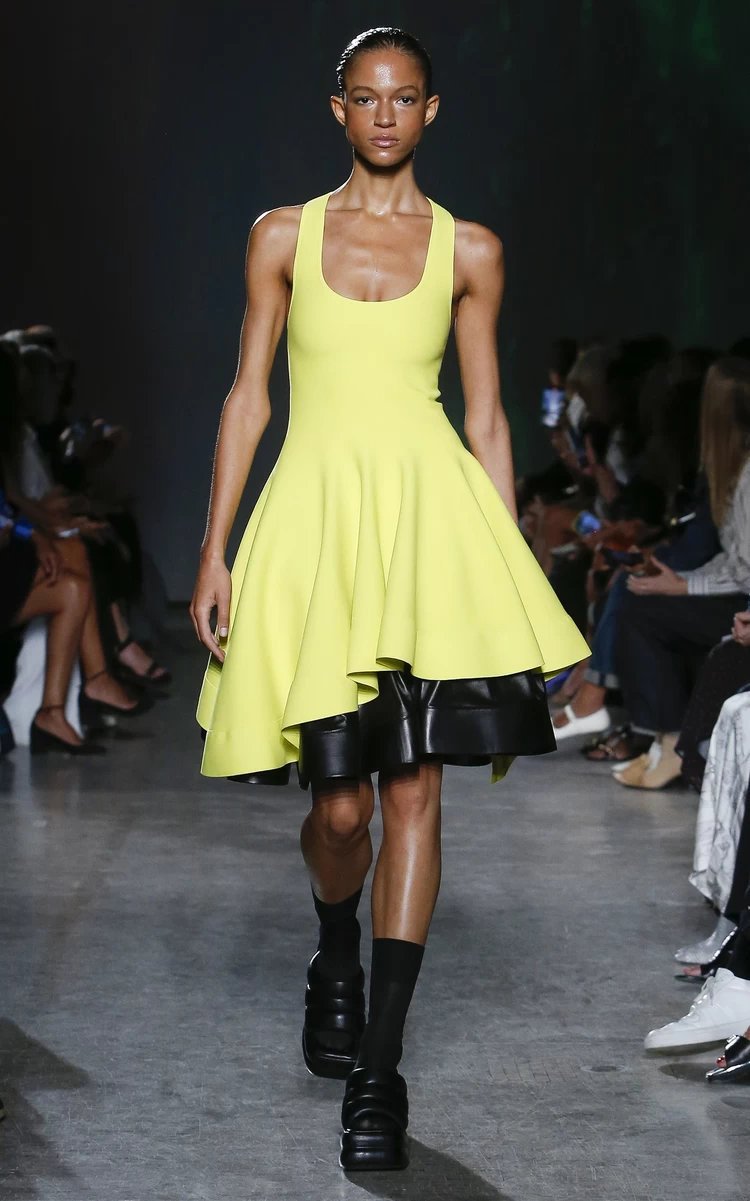 PROENZA SCHOULER Matte Viscose Knit Ruffle Dress 3 PROENZA SCHOULER Matte Viscose Knit Ruffle Dress