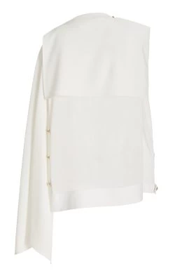 PROENZA SCHOULER Draped Chiffon Top 12 PROENZA SCHOULER Draped Chiffon Top -Lady Fashion Store proenza schouler ivory technical chiffon asymmetric top 4