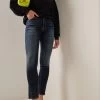 R13 Kate Stretch High-Rise Slim-Leg Jeans 2 R13 Kate Stretch High-Rise Slim-Leg Jeans -Lady Fashion Store r13 denim dark wash kate stretch high rise slim leg jeans