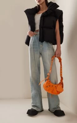 R13 Damon High-Rise Pleated Wide-Leg Jeans