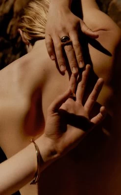 Teardrop 18k Gold-Plated Ring