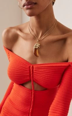 18k Yellow Gold Citrine Giaguaro Pendant