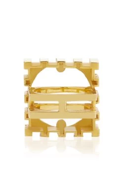 18k Yellow Gold Duomo Ring With Frosted Rock Crystal 11 18k Yellow Gold Duomo Ring With Frosted Rock Crystal -Lady Fashion Store renato cipullo white 18k yellow gold duomo ring with frosted rock crystal 4