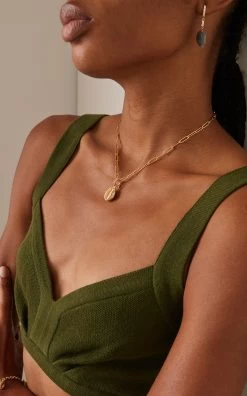 Salt Creek 18K Gold Diamond Pendant