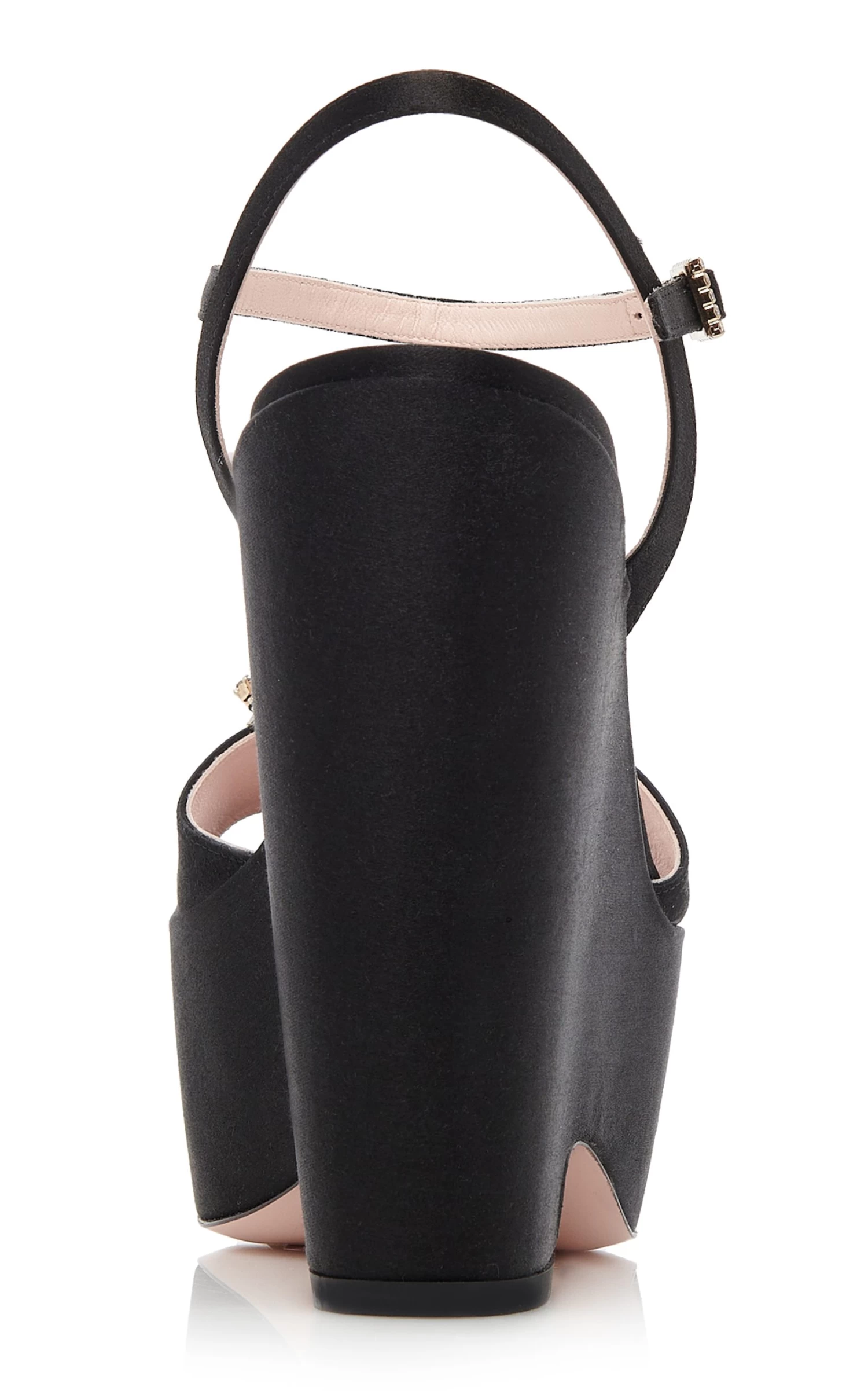 Flower Satin Platform Sandals 6 Flower Satin Platform Sandals - Image 4