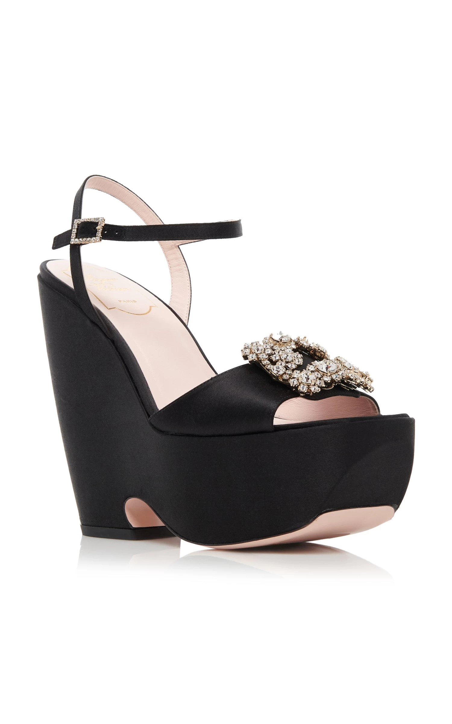 Flower Satin Platform Sandals 7 Flower Satin Platform Sandals - Image 5