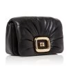 Viv' Choc Me Gold-Tone Leather Bag -Lady Fashion Store roger vivier black viv choc me gold tone leather bag