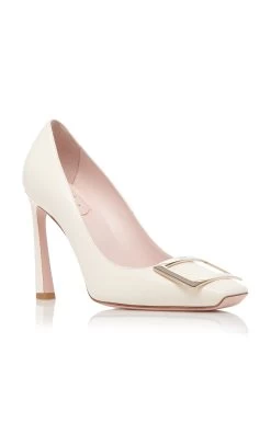 Belle Vivier Trompette Leather Pumps 8 Belle Vivier Trompette Leather Pumps -Lady Fashion Store roger vivier white belle vivier trompette leather pumps 2