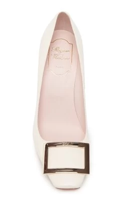 Belle Vivier Trompette Leather Pumps 9 Belle Vivier Trompette Leather Pumps -Lady Fashion Store roger vivier white belle vivier trompette leather pumps 3