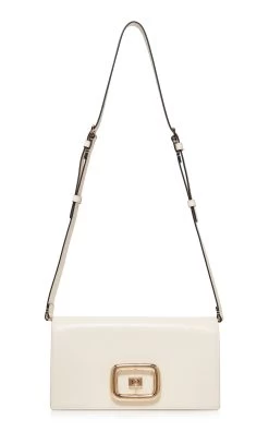 Viv' Choc Chain Leather Bag -Lady Fashion Store roger vivier white viv choc chain leather bag 2