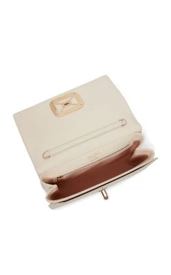 Viv' Choc Chain Leather Bag -Lady Fashion Store roger vivier white viv choc chain leather bag 3