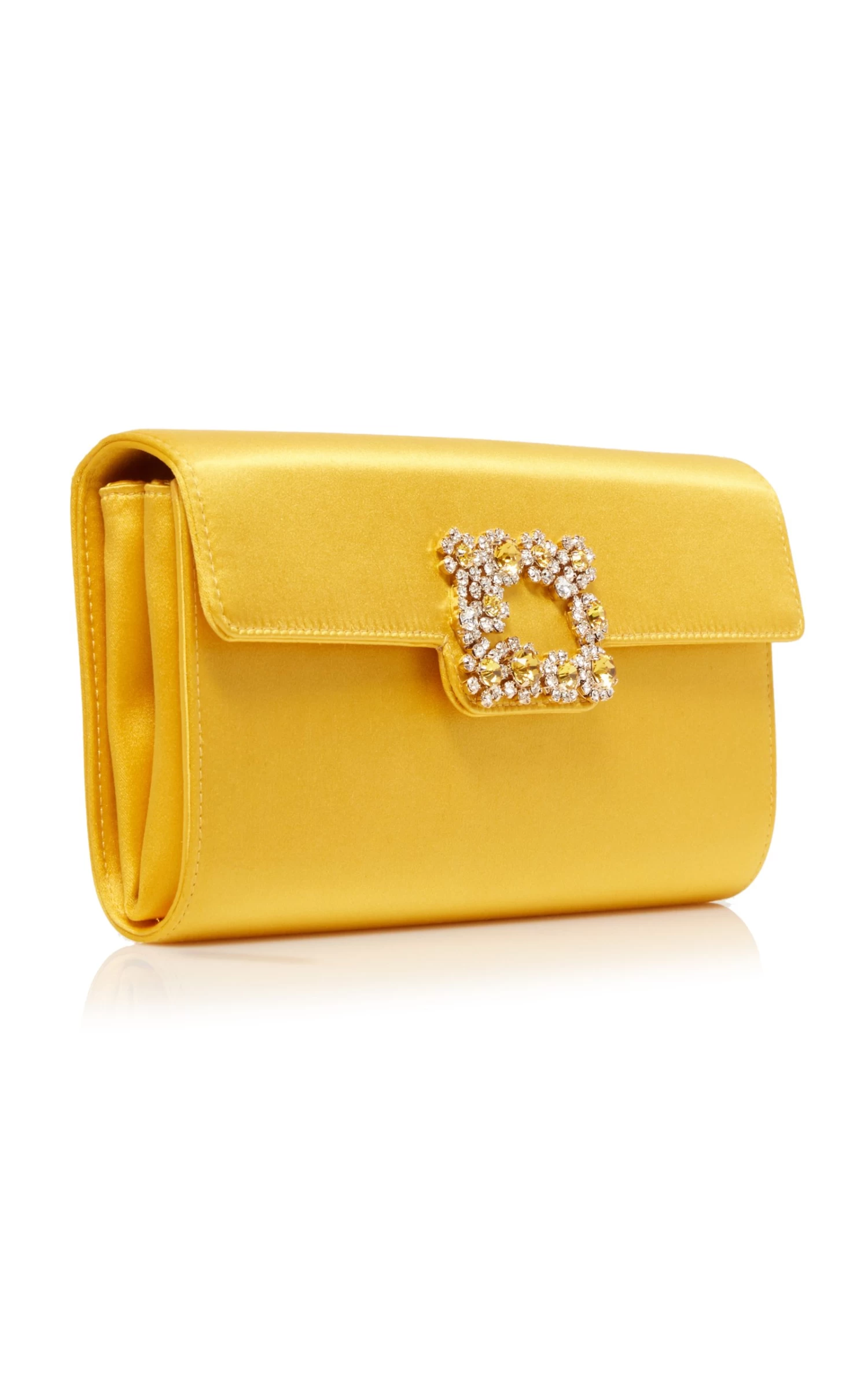 Crystal-Floral Satin Clutch 6 Crystal-Floral Satin Clutch - Image 4