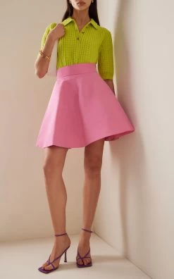 Silk Faille Mini Skirt