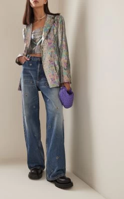 Fitted Python PU Blazer