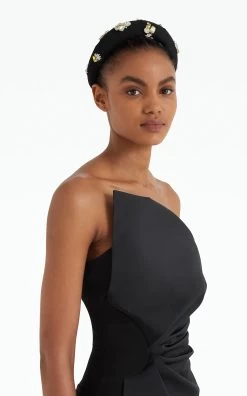 Darral Draped Flare-Leg Jumpsuit 9 Darral Draped Flare-Leg Jumpsuit -Lady Fashion Store safiyaa black darral draped flare leg jumpsuit 3