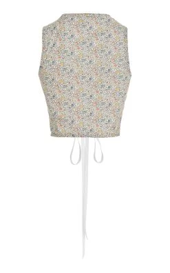 Liberty Floral Cotton Corset Top 8 Liberty Floral Cotton Corset Top -Lady Fashion Store salter house multi liberty floral cotton corset top 2
