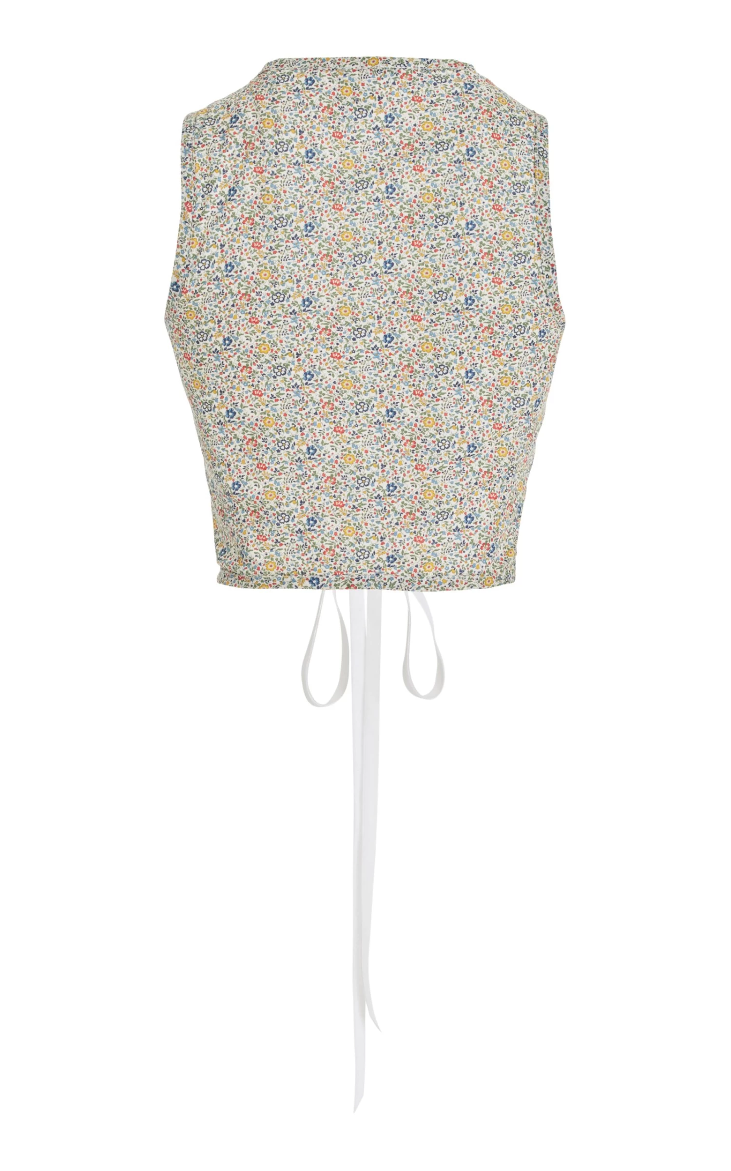 Liberty Floral Cotton Corset Top 5 Liberty Floral Cotton Corset Top - Image 3