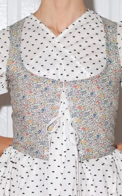 Liberty Floral Cotton Corset Top