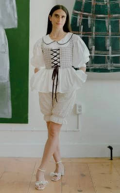 Bloomer London Cotton Shorts -Lady Fashion Store salter house tan bloomer london cotton shorts 9