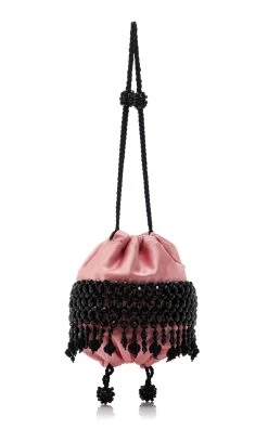 Paloma Beaded Bag -Lady Fashion Store sea x paloma vintage pink paloma beaded bag 2