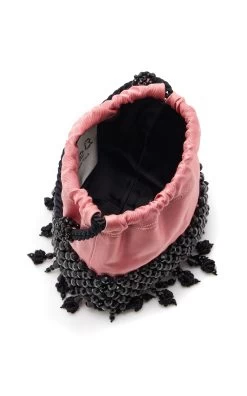 Paloma Beaded Bag -Lady Fashion Store sea x paloma vintage pink paloma beaded bag 4