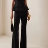 SELF PORTRAIT Tailored Peplum Jumpsuit -Lady Fashion Store self portrait black black tailored jumpsuit