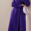 12 Darts Wool Boucle Duster Coat 2 12 Darts Wool Boucle Duster Coat -Lady Fashion Store sergio hudson purple 12 darts duster