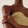 18K Yellow Gold Emerald Pinky Ring