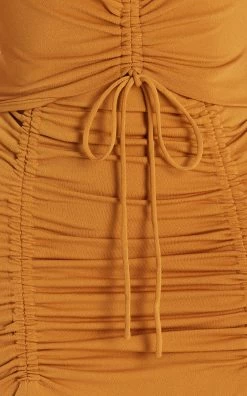 Avah Ruched Two-Piece Set -Lady Fashion Store significant other brown avah set 3