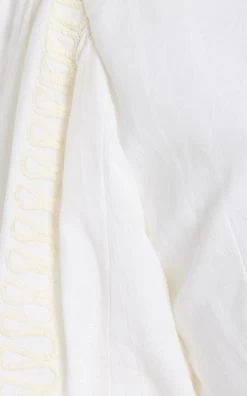 Keava Linen-Blend Cropped Top 9 Keava Linen-Blend Cropped Top -Lady Fashion Store significant other white keava top 3